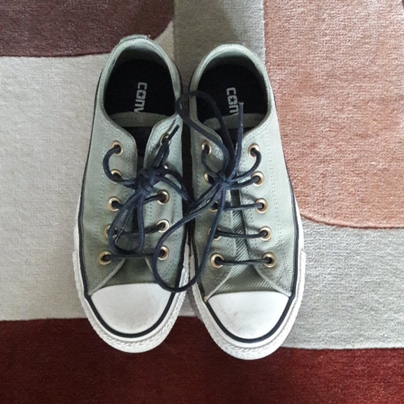 green suede converse